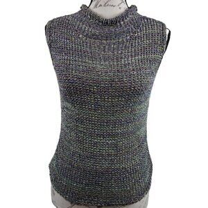 Paw Cousin Johnny | Multicolor Rayon Loose Weave Stretch Knit Top | Size M